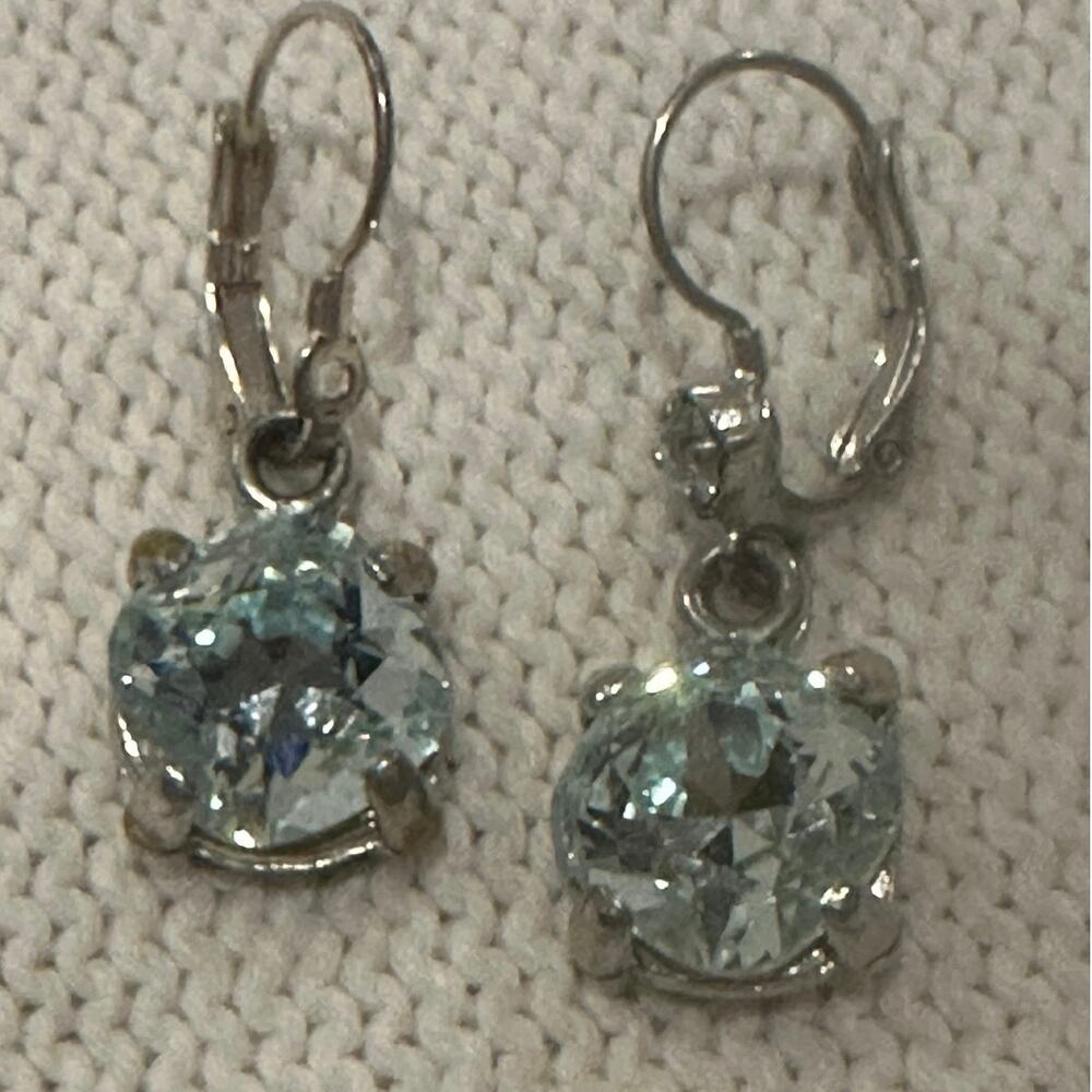 Rodrigo Otazu Gorgeous Blue Sterling Silver Earrings - Picture 2 of 6